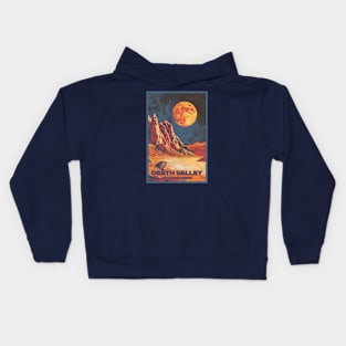 Death Valley National Park Vintage Travel  Poster Kids Hoodie